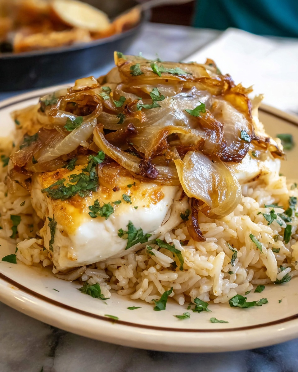 French Onion Chicken & Rice Casserole Recipe - Recipe Image