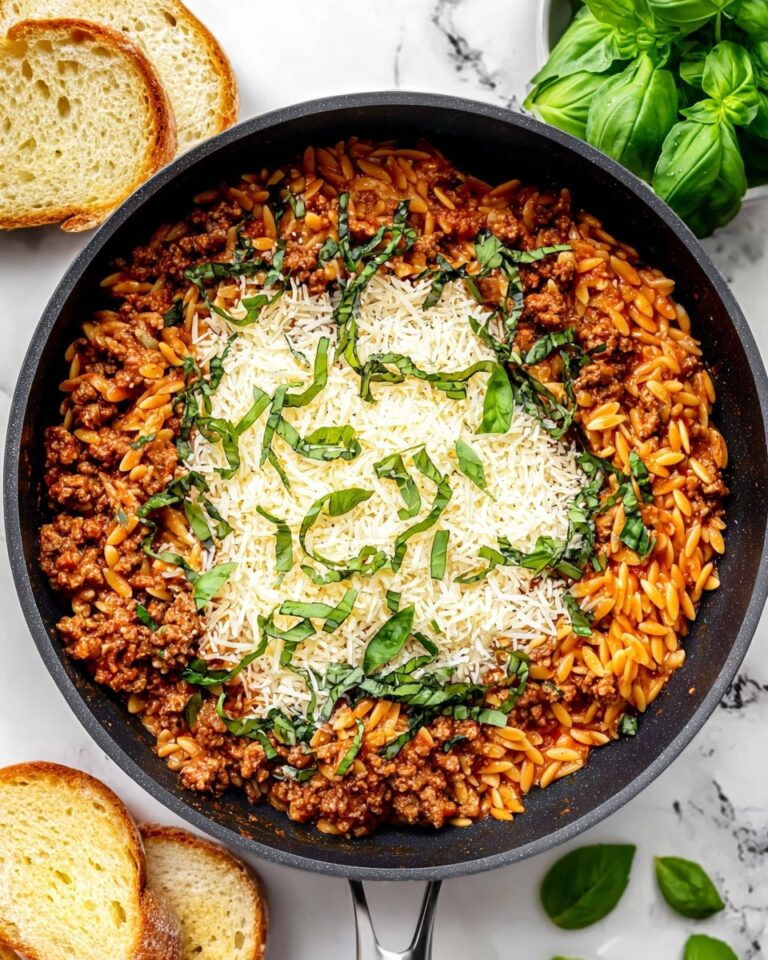 Ground Beef and Orzo Skillet Recipe