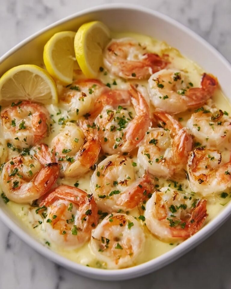 Baked Shrimp with Garlic Lemon Butter Sauce Recipe