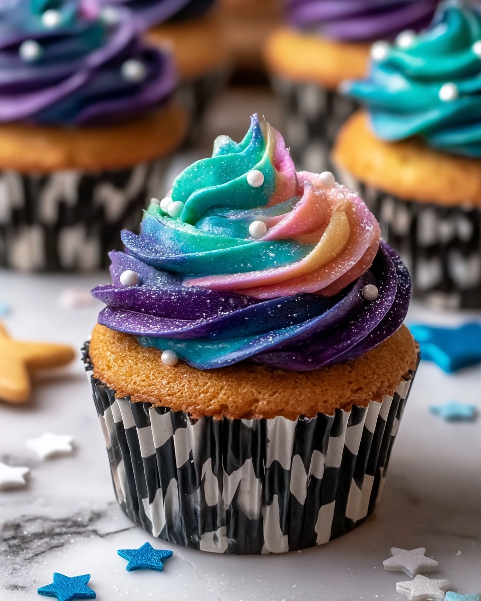 Milky Way Galaxy Cupcakes Recipe - Recipe Image
