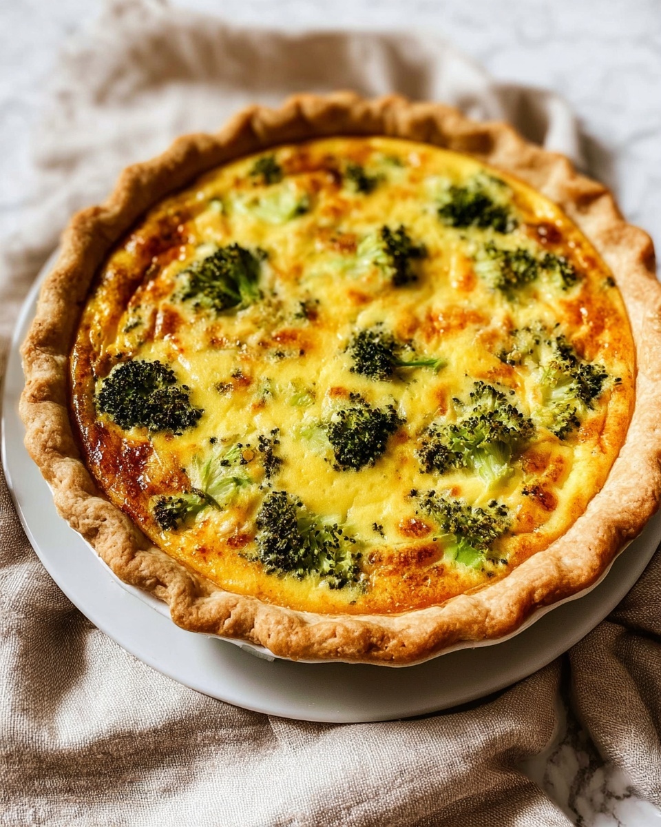 Broccoli Cheddar Quiche Recipe - Recipe Image