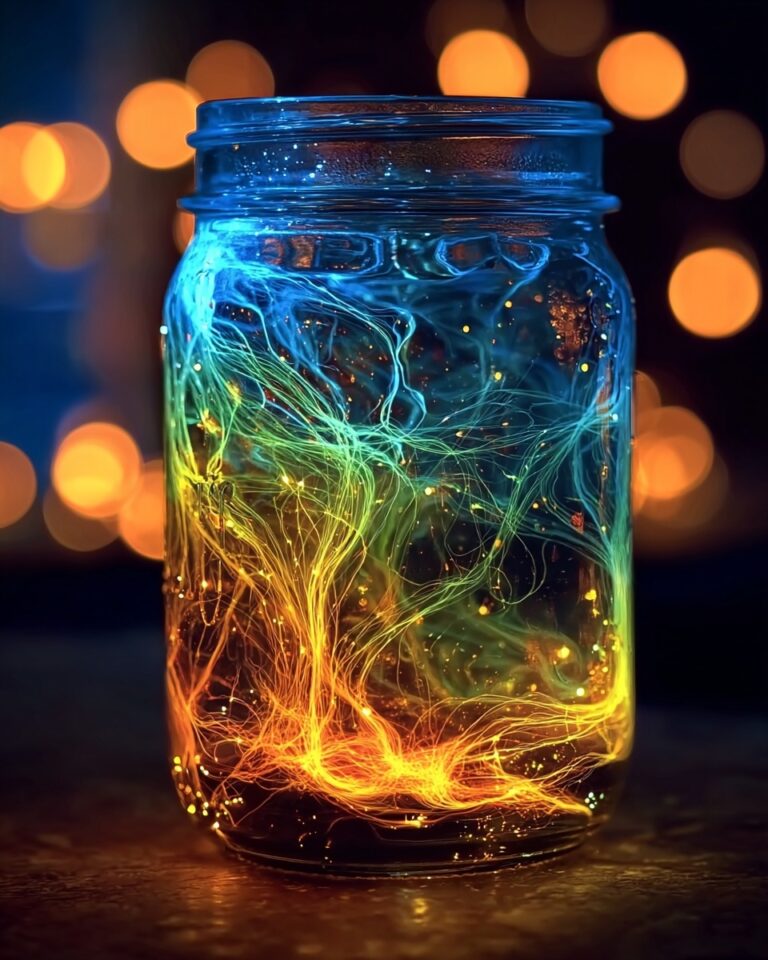 Glowing Fireworks in a Jar Recipe