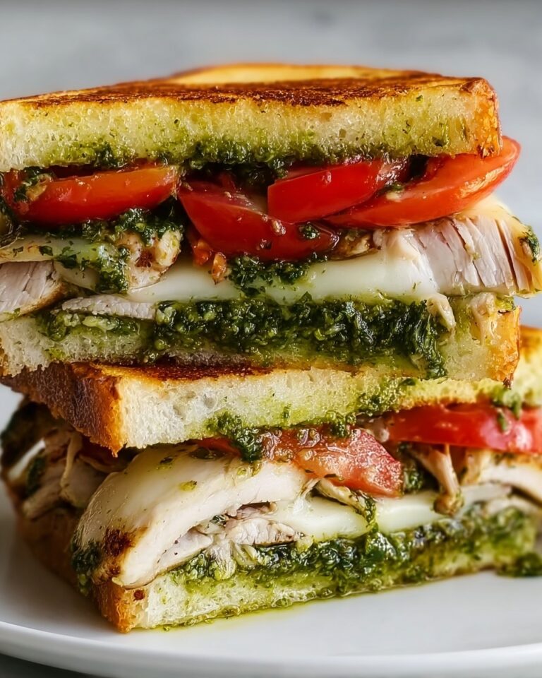 Gourmet Chicken Pesto Sourdough Sandwich Recipe