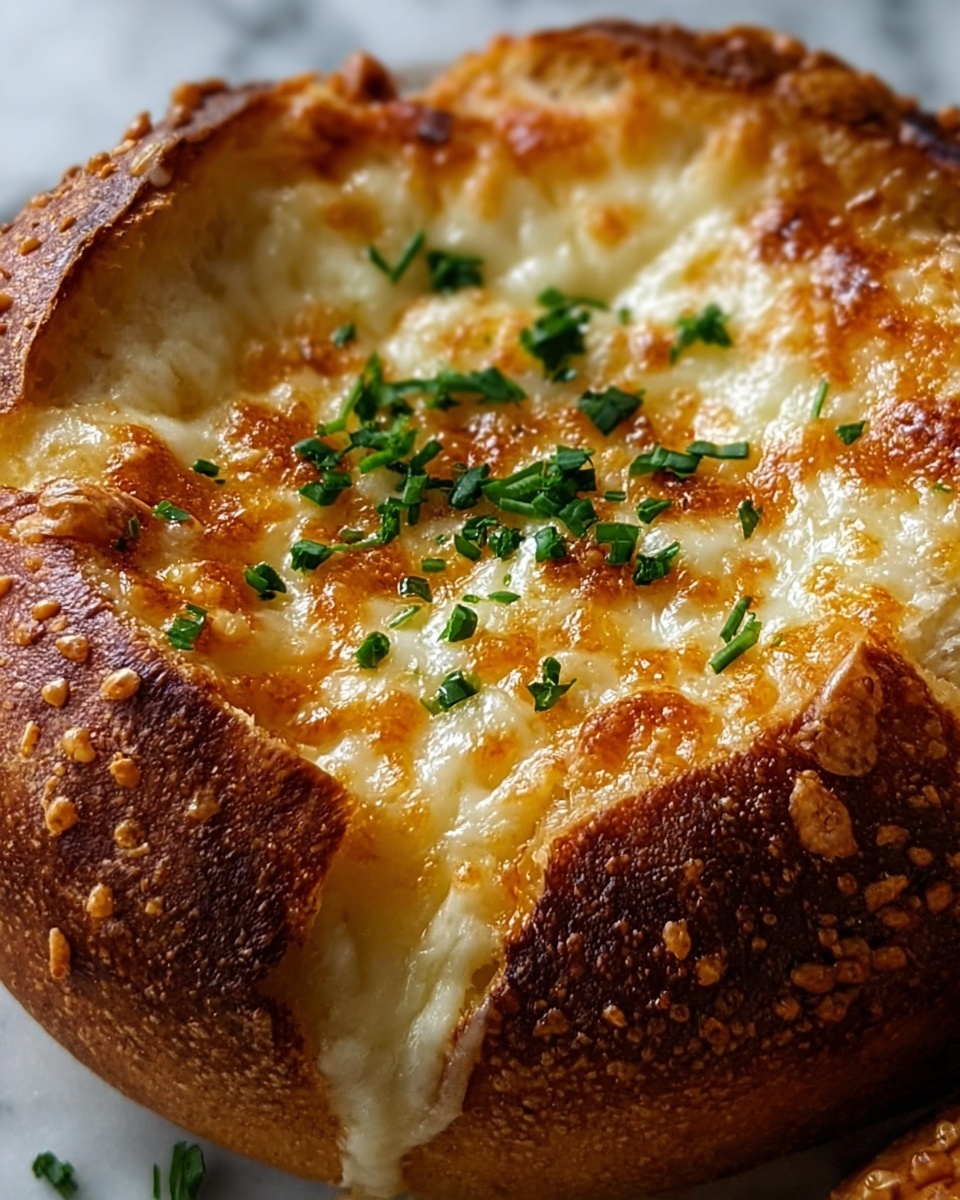 Loaded Triple-Cheese Garlic Bread Bowls Recipe - Recipe Image