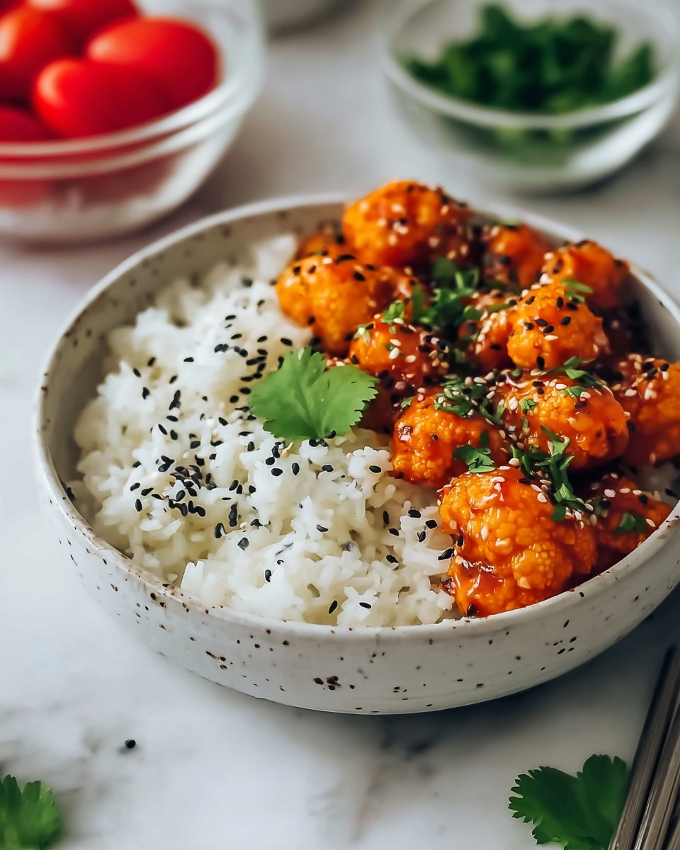 Sticky Sesame Cauliflower (Vegan Recipe) Recipe - Recipe Image