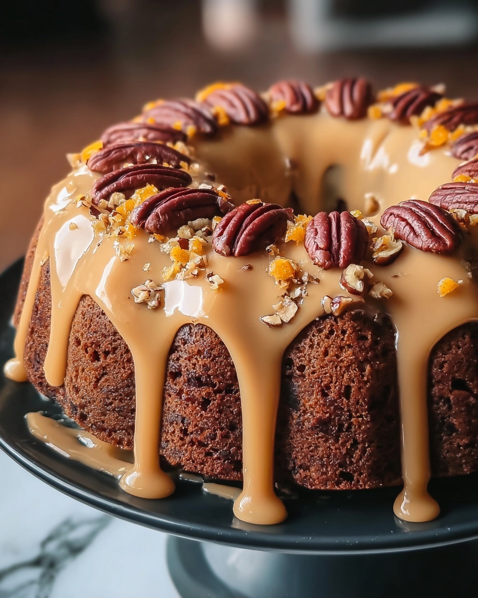 Sweet Potato Honeybun Cake with Pecans & Grated Sweet Potato Icing Recipe - Recipe Image