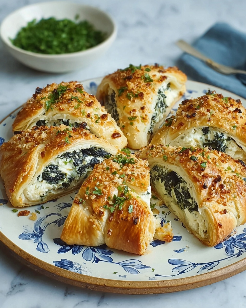 Spinach and Feta Puff Pastry Twists Recipe - Recipe Image
