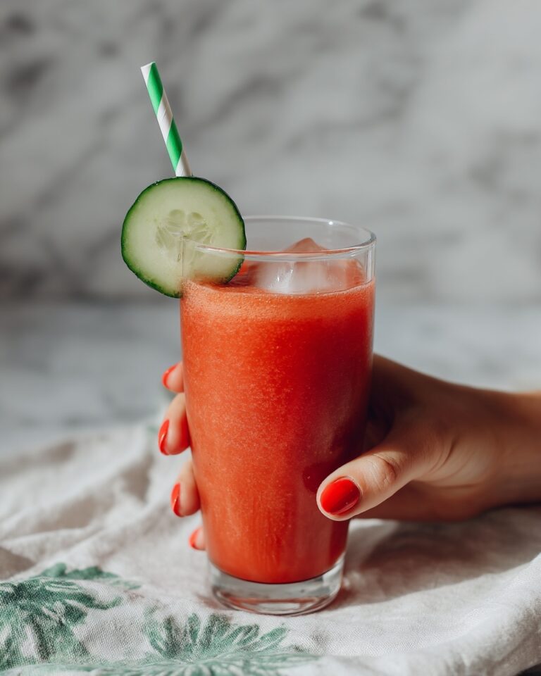 Watermelon Slushie Mocktail Recipe