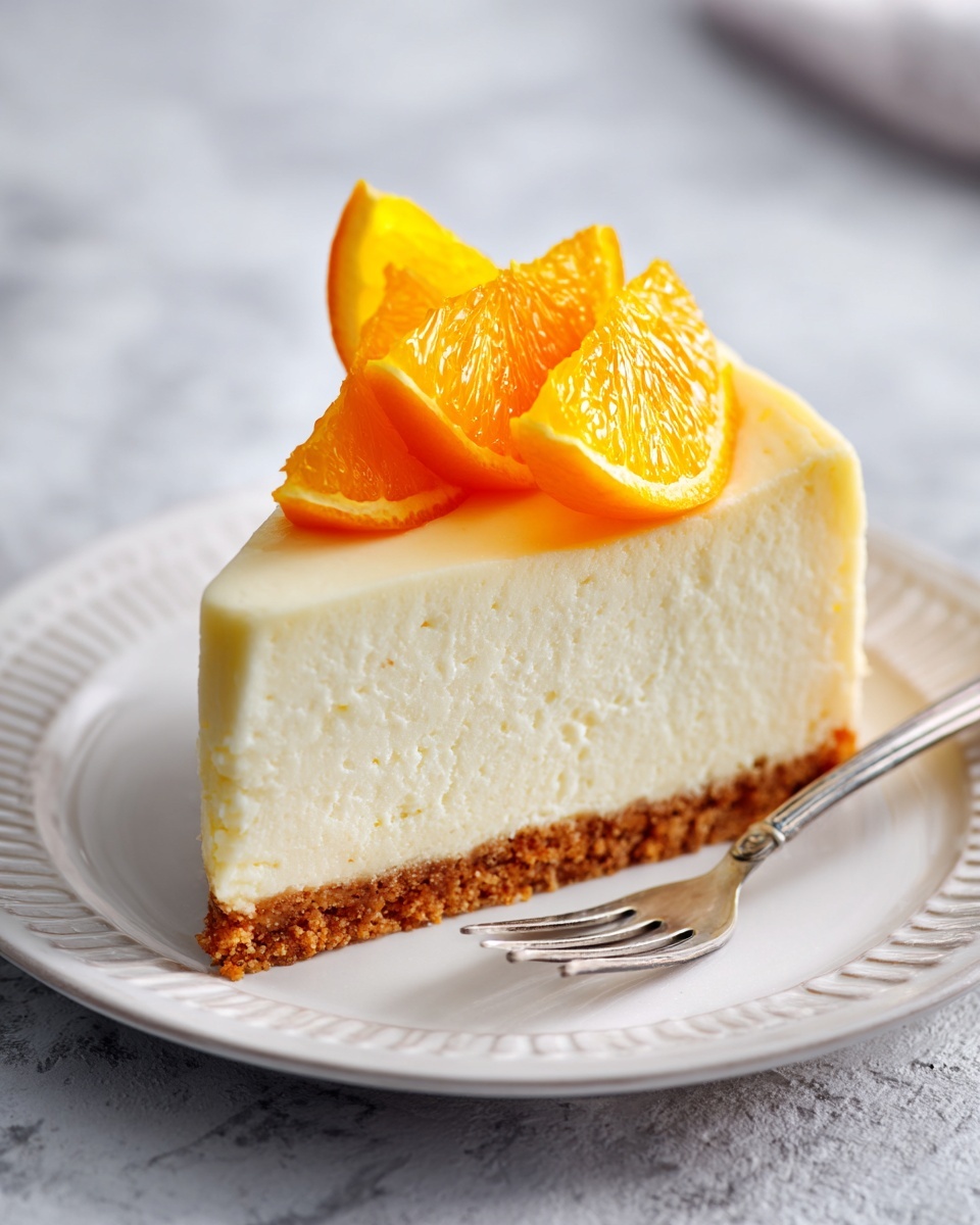 No-Bake Orange Creamsicle Cheesecake Recipe - Recipe Image