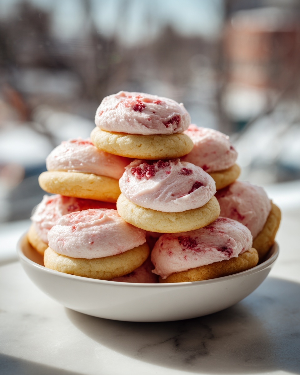 Strawberry Banana Pudding Cookies with Cheesecake Dip Recipe - Recipe Image