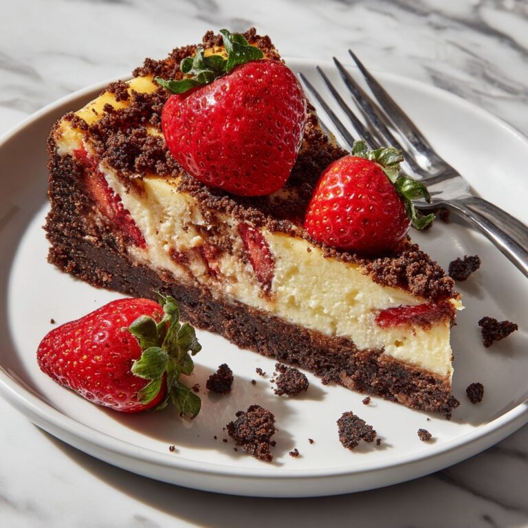Chocolate Strawberry Swirl Cheesecake Recipe