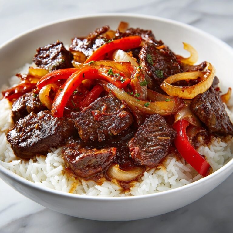 Sizzling Chinese Pepper Steak with Onions Recipe