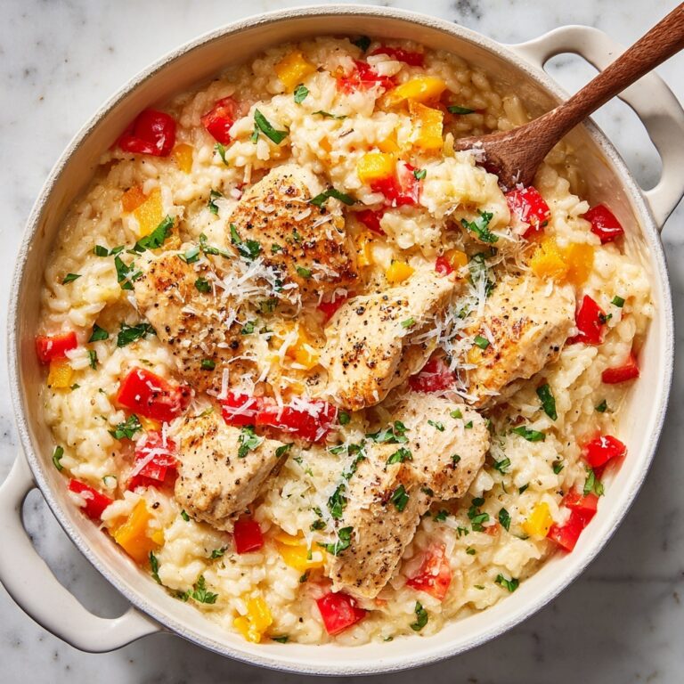 Creamy Chicken and Red Bell Pepper Risotto Recipe