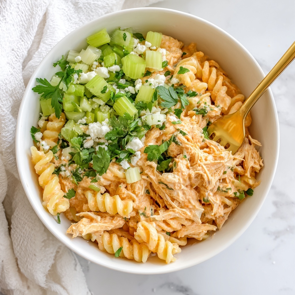 Buffalo Chicken Pasta Salad Recipe - Recipe Image