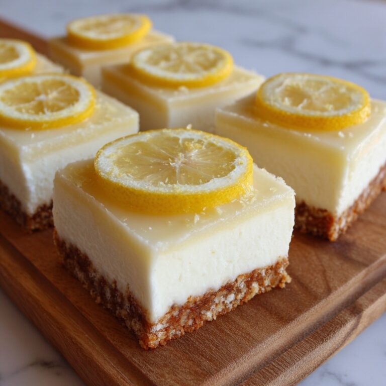 Lemon Cheesecake Bars Recipe