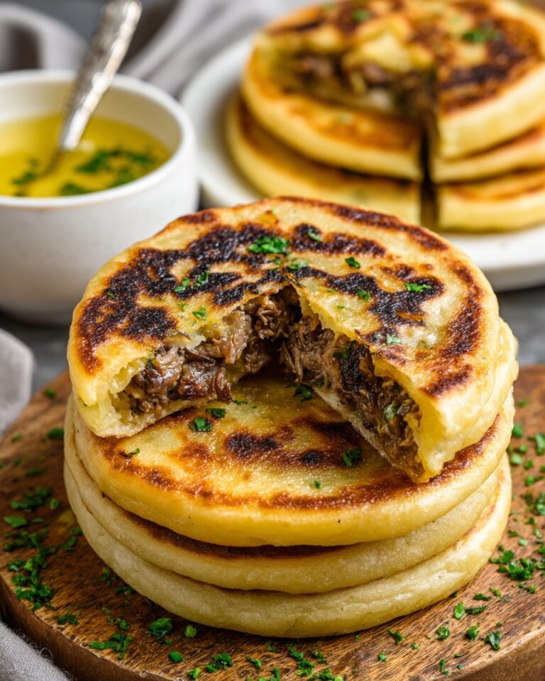 Vegan Stuffed Potato Cakes Recipe