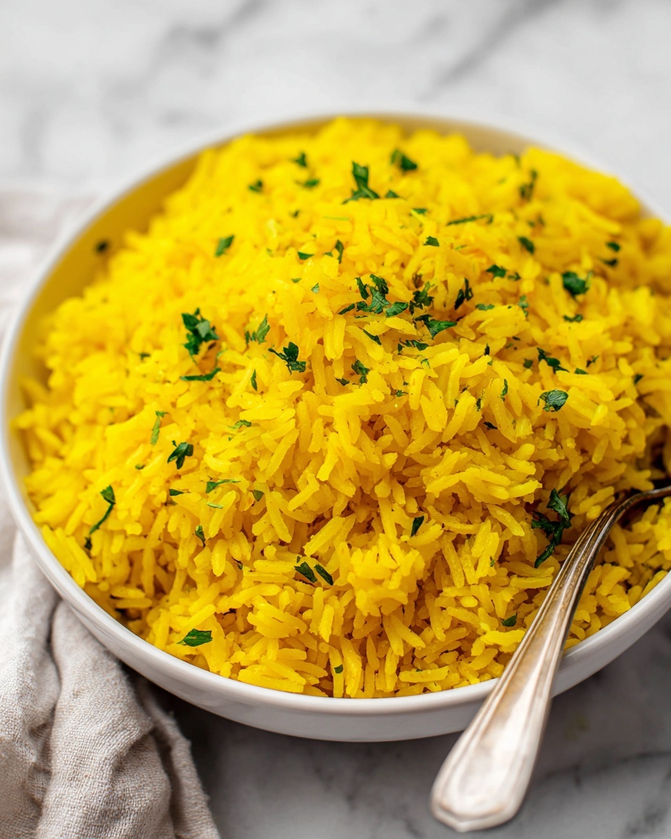 Garlic Turmeric Rice Recipe - Recipe Image