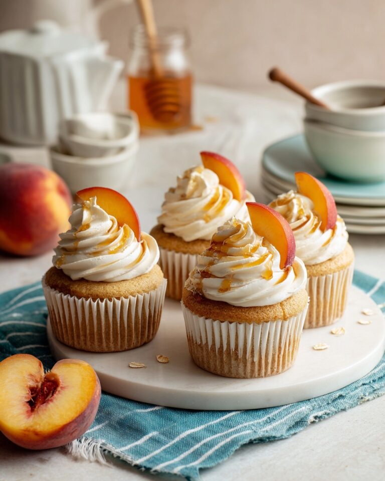 Honey Peach Cream Cheese Cupcakes – Sweet & Heavenly Recipe