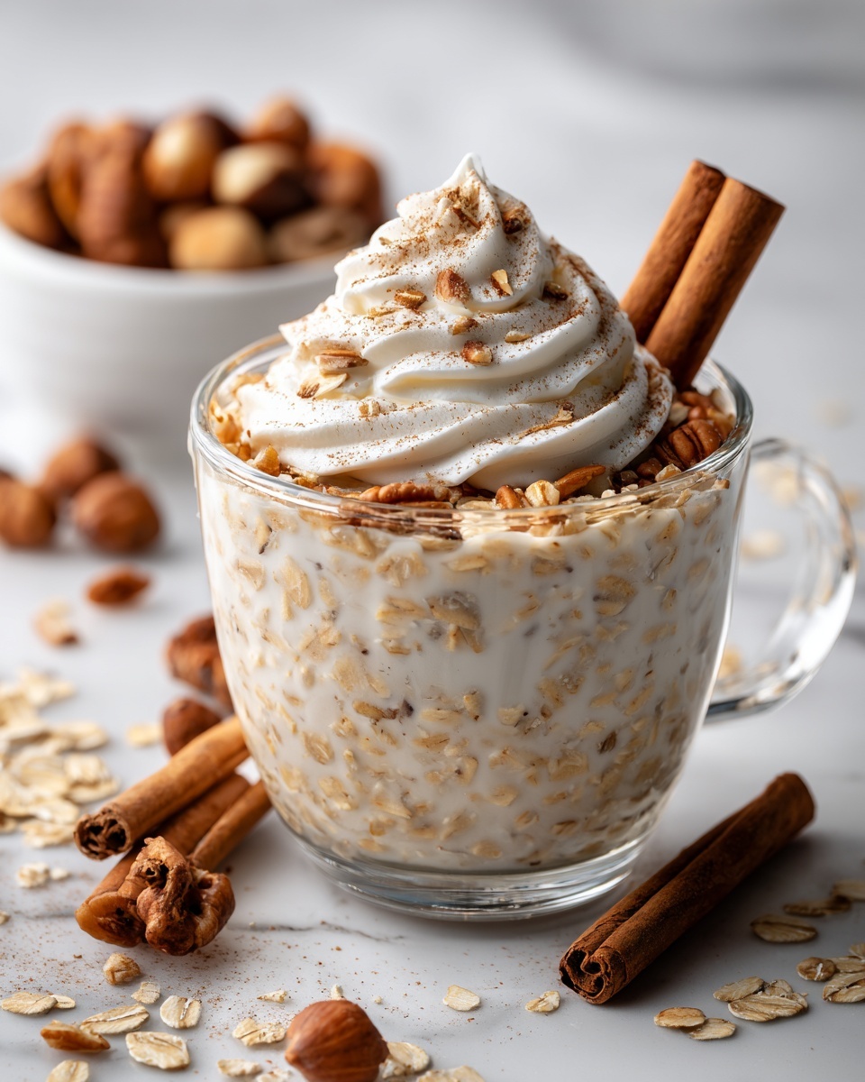 Cinnamon Roll Overnight Oats Recipe - Recipe Image