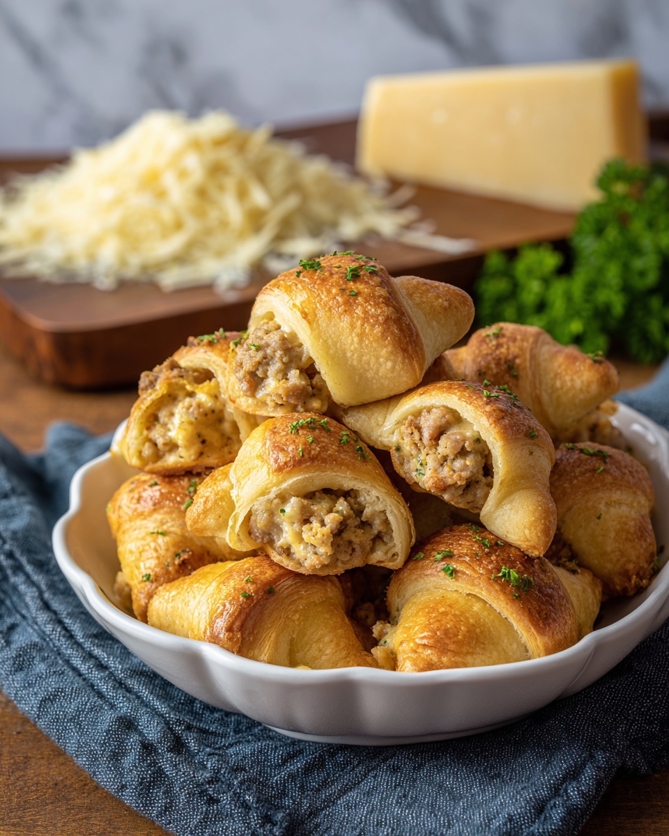 Sausage Cream Cheese Crescents Recipe - Recipe Image