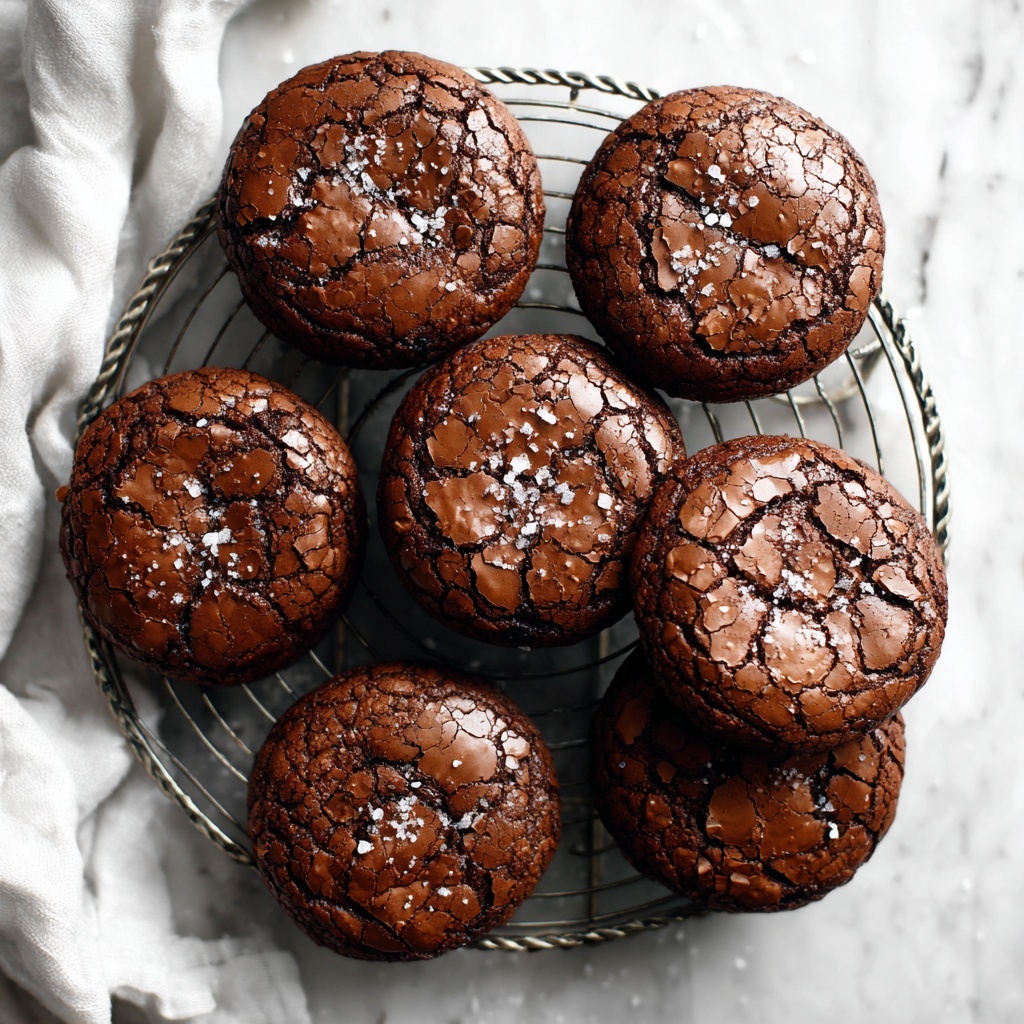 Fudgy Flourless Chocolate Cake Cookies Recipe - Recipe Image