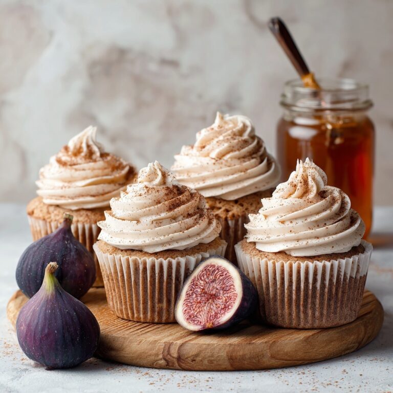 Fig Cupcakes with Honey Cream Cheese Frosting Recipe