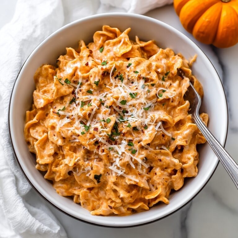 Creamy Pumpkin Alfredo Pasta Recipe