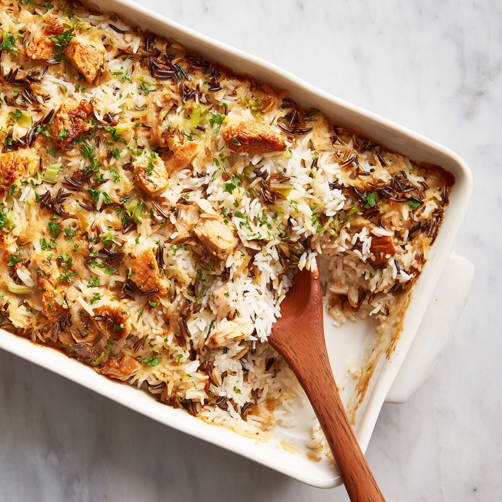 Creamy Chicken Wild Rice Casserole Recipe - Recipe Image