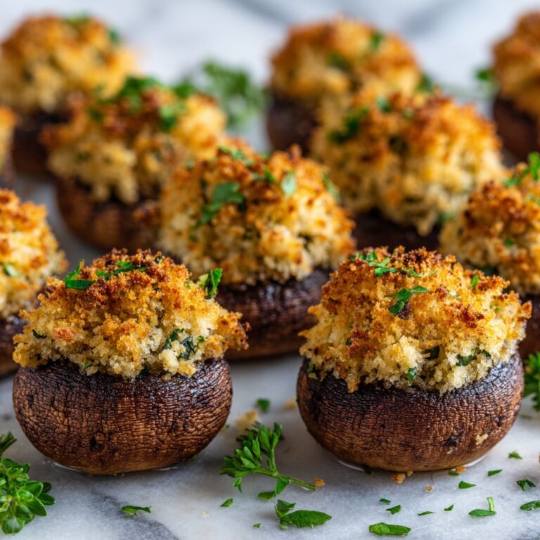Garlic Parmesan Stuffed Mushrooms Recipe