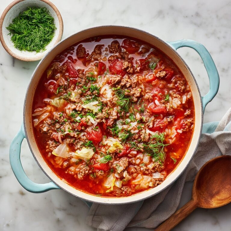 Mediterranean-Style Unstuffed Cabbage Rolls Recipe