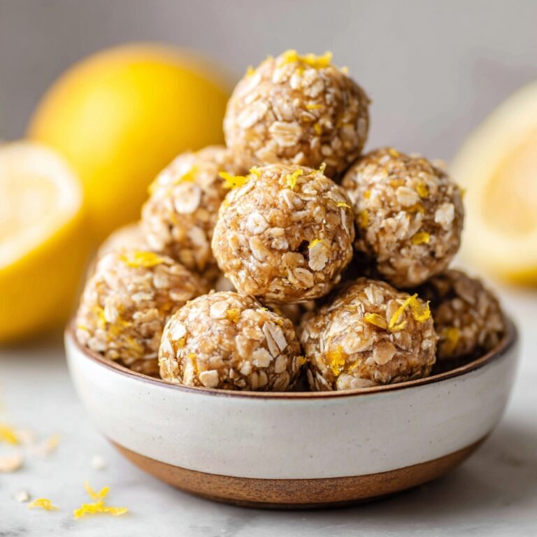 Zesty Lemon Oatmeal Bites Recipe