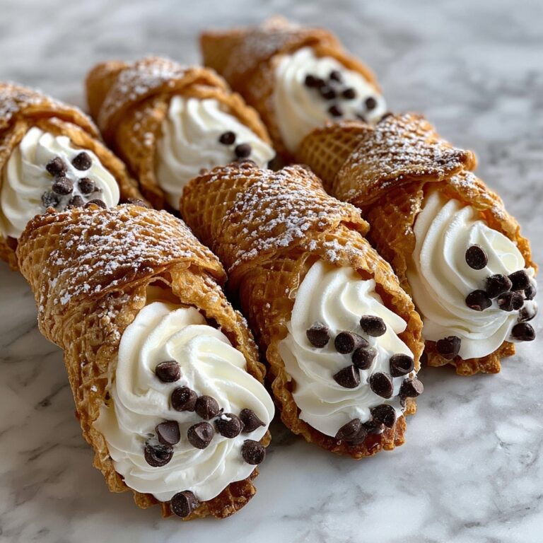 Homemade Cannoli with Ricotta Filling and Crispy Shells Recipe