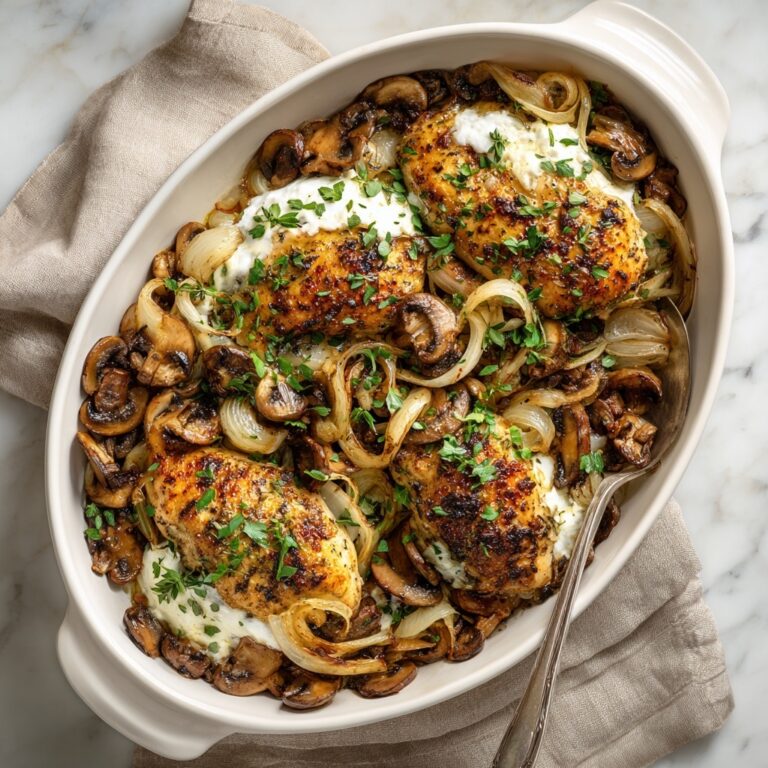 Baked Chicken with Mushrooms Recipe