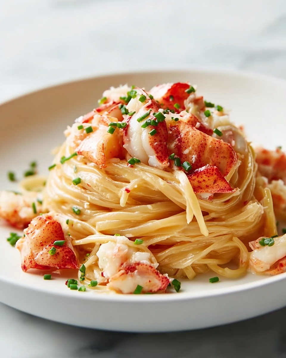Lobster Pasta with Cream Sauce Recipe - Recipe Image