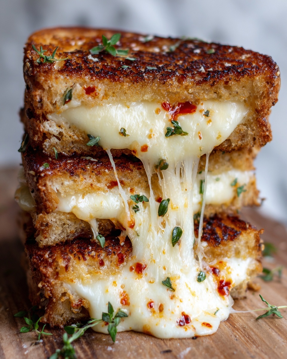 Spicy Ghost Pepper Grilled Cheese Explosion Recipe - Recipe Image