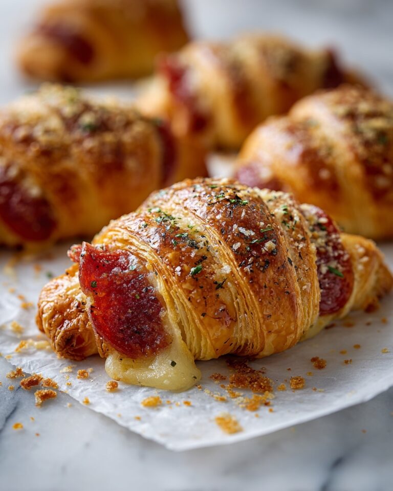 Mozzarella Pepperoni Croissant Rolls Recipe
