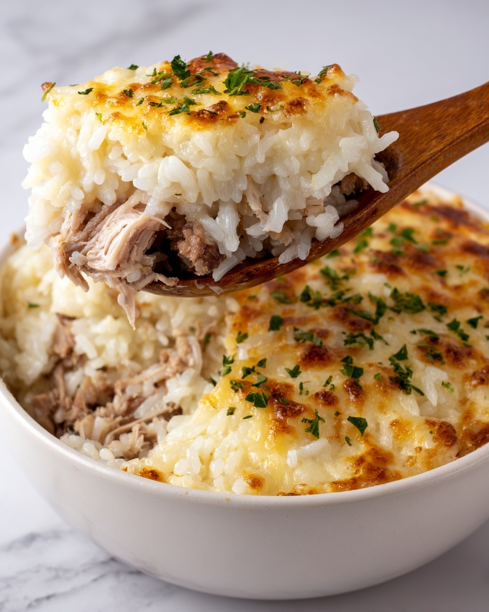 Chicken Alfredo Rice Casserole: The Ultimate Comfort Food Recipe - Recipe Image