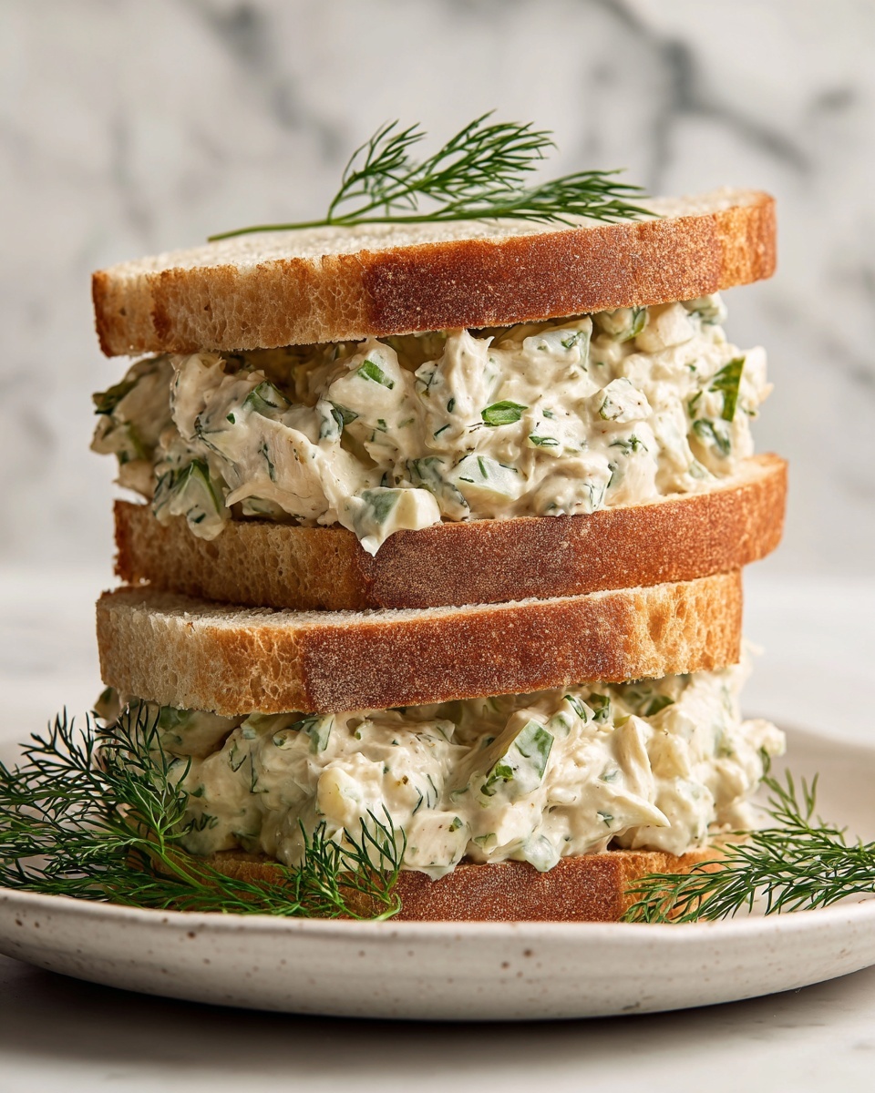 Creamy Cucumber Benedictine Tea Sandwiches Recipe - Recipe Image