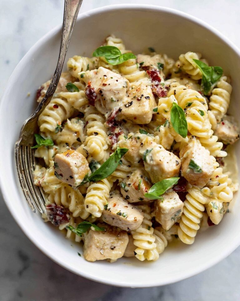 One-Pot Creamy Sun Dried Tomato Chicken Pasta Recipe