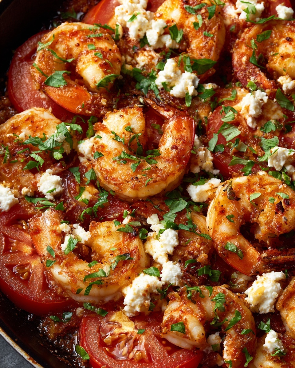 Greek Shrimp with Feta and Tomatoes Recipe - Recipe Image