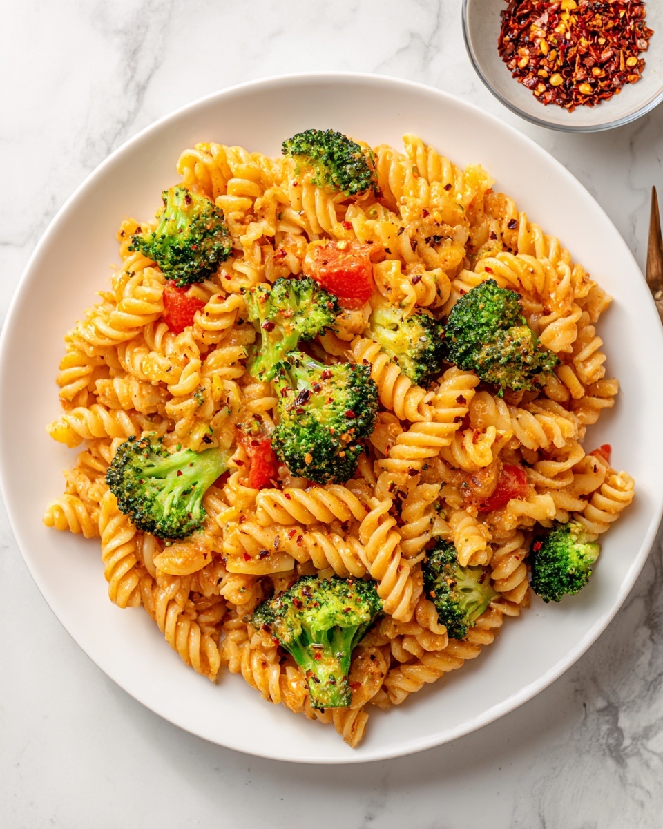 Creamy Tomato Pasta with Broccoli Recipe - Recipe Image