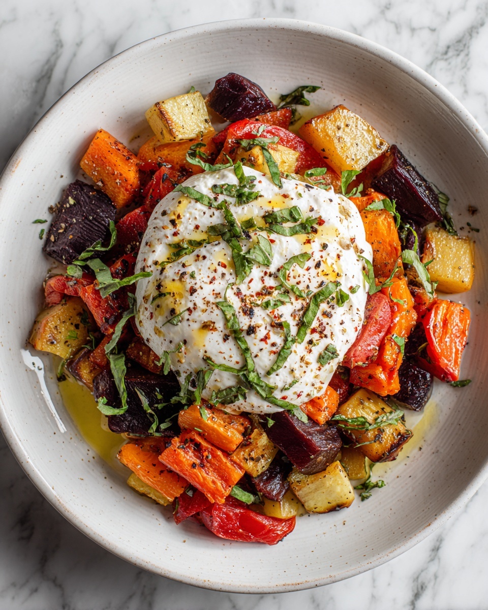 Roasted Beets and Carrots with Burrata Recipe - Recipe Image