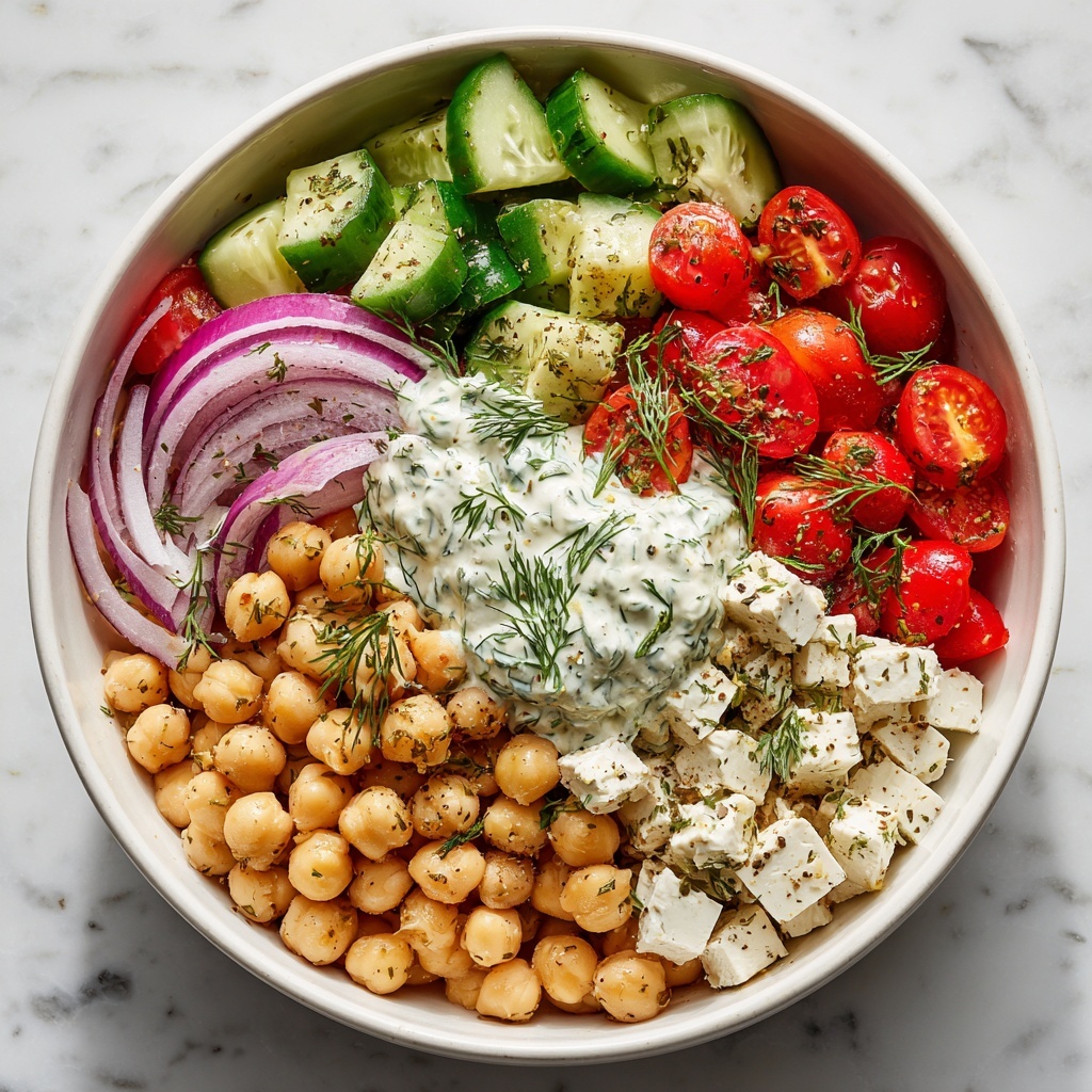 Tzatziki Chickpea Salad Recipe - Recipe Image
