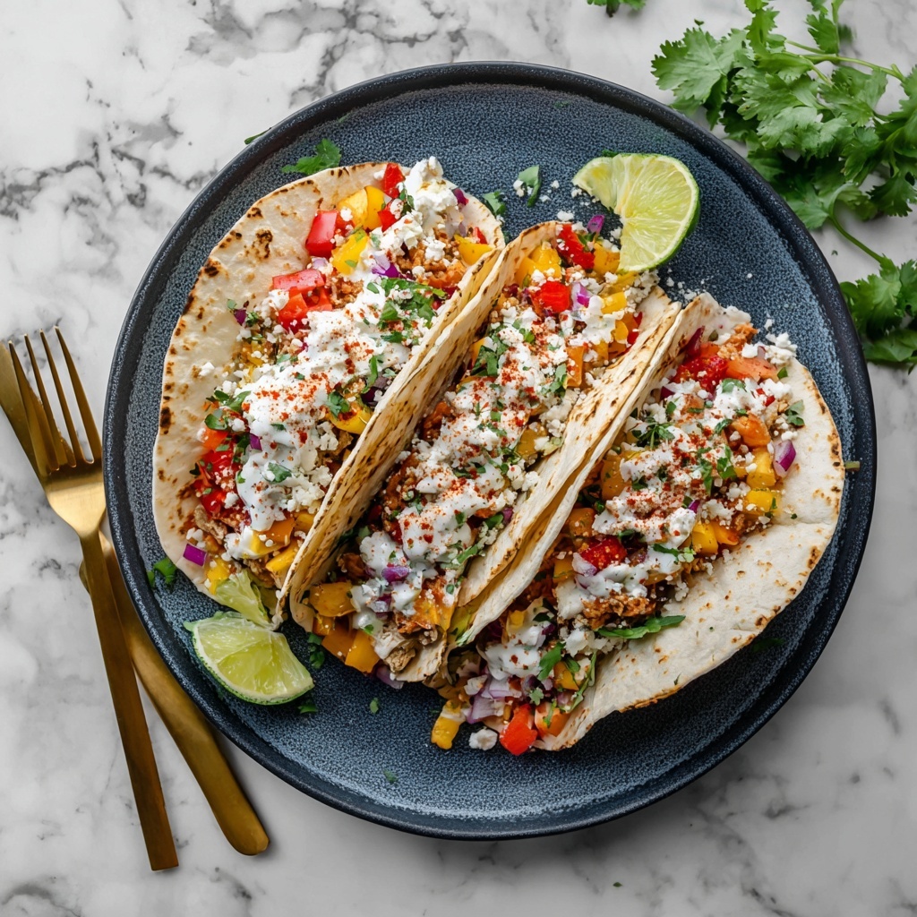 Cilantro-Lime Chicken Tacos with Peach Salsa Recipe - Recipe Image
