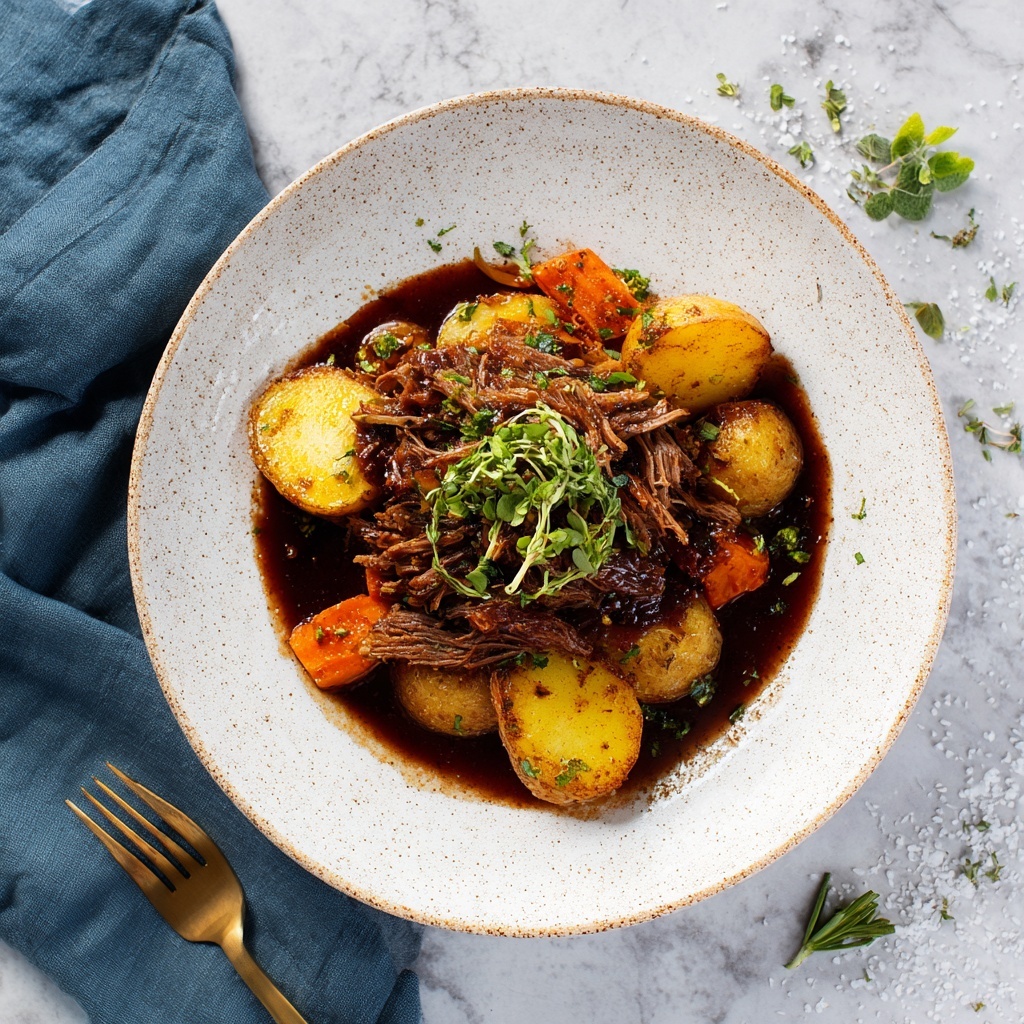 Slow Cooker Pot Roast with Vegetables Recipe - Recipe Image