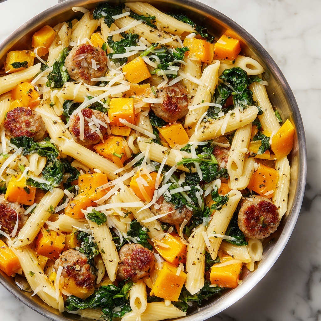 Creamy Butternut Squash Pasta with Sausage Recipe - Recipe Image