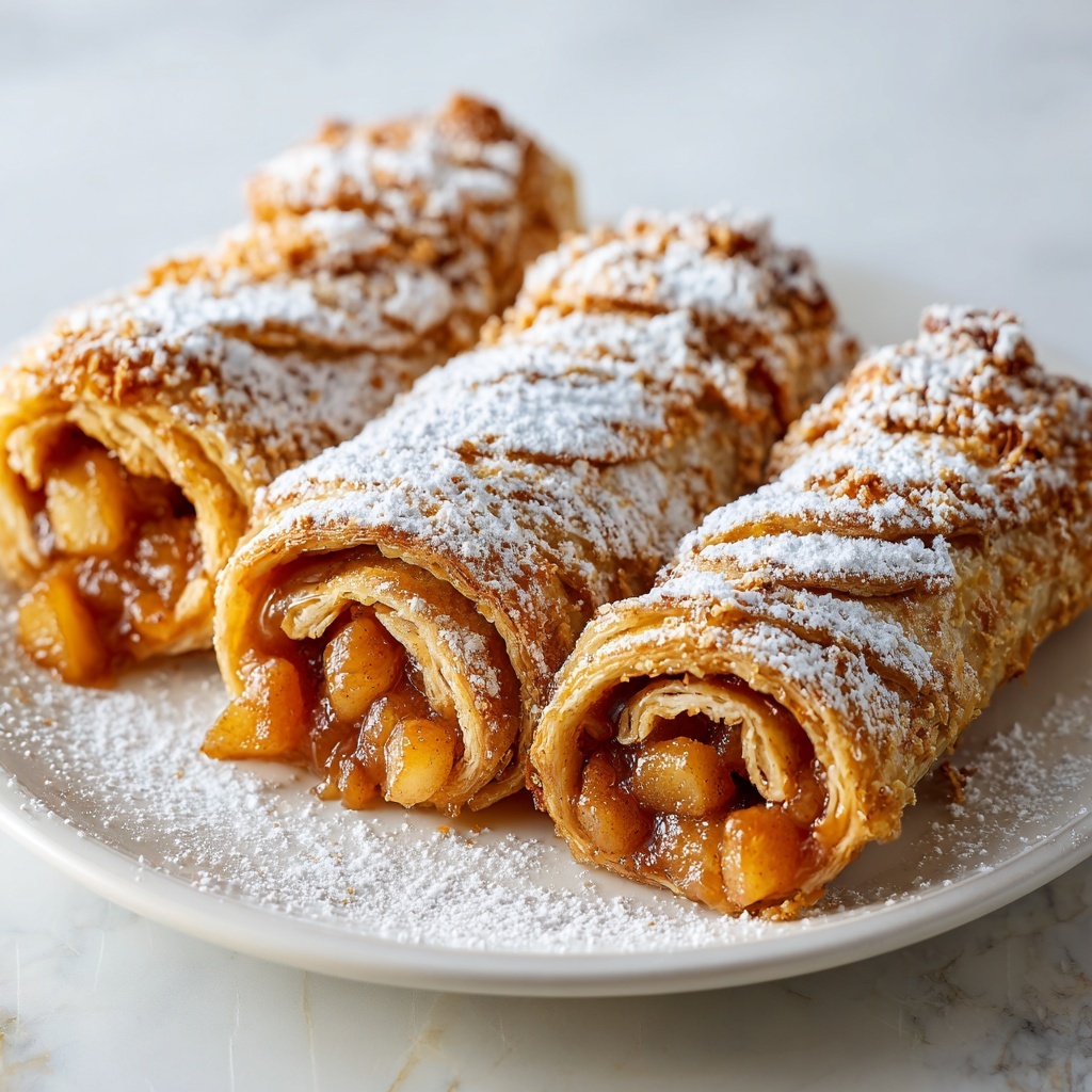 Crispy Apple Pie Egg Rolls Recipe - Recipe Image