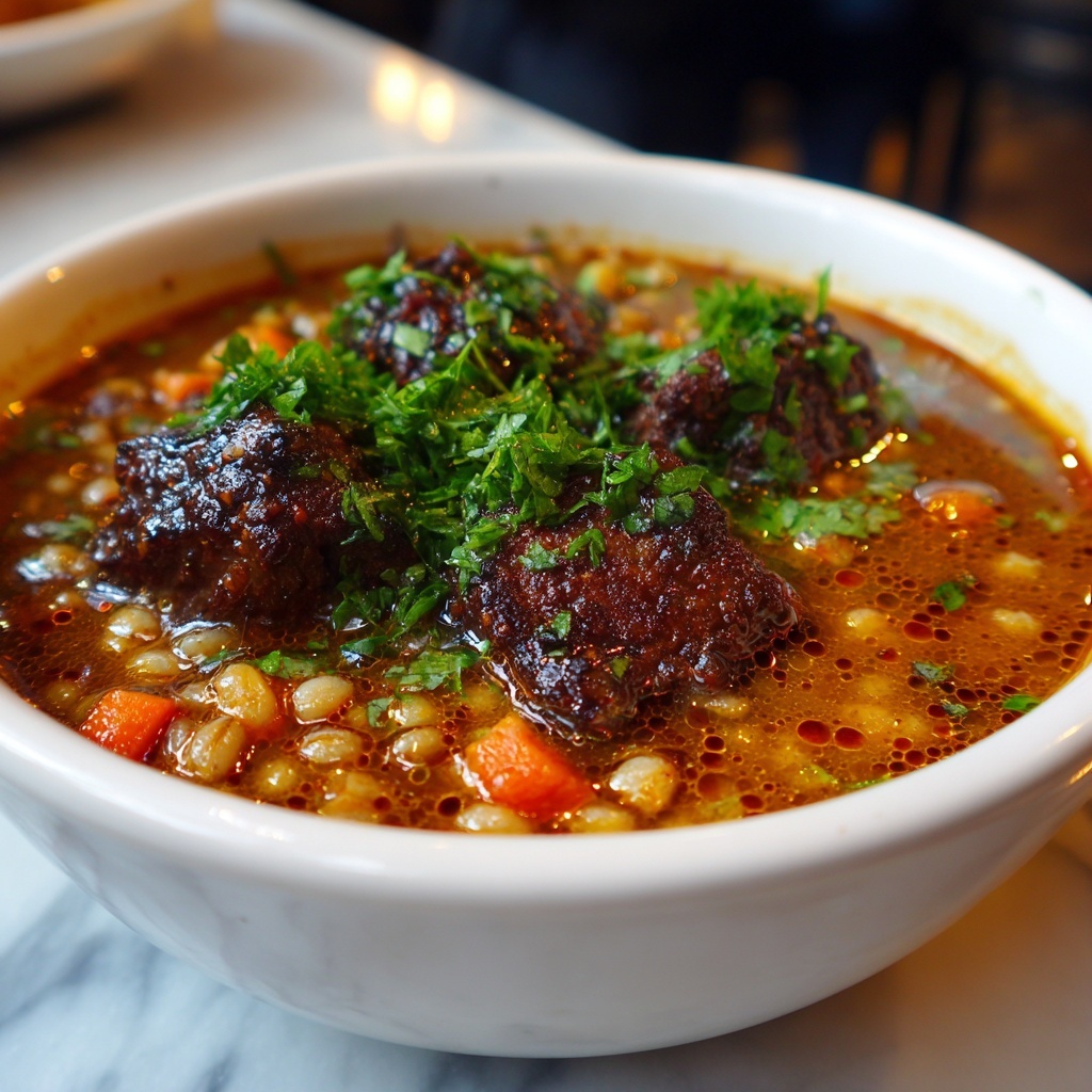 Slow Cooker Beef and Barley Soup Recipe - Recipe Image