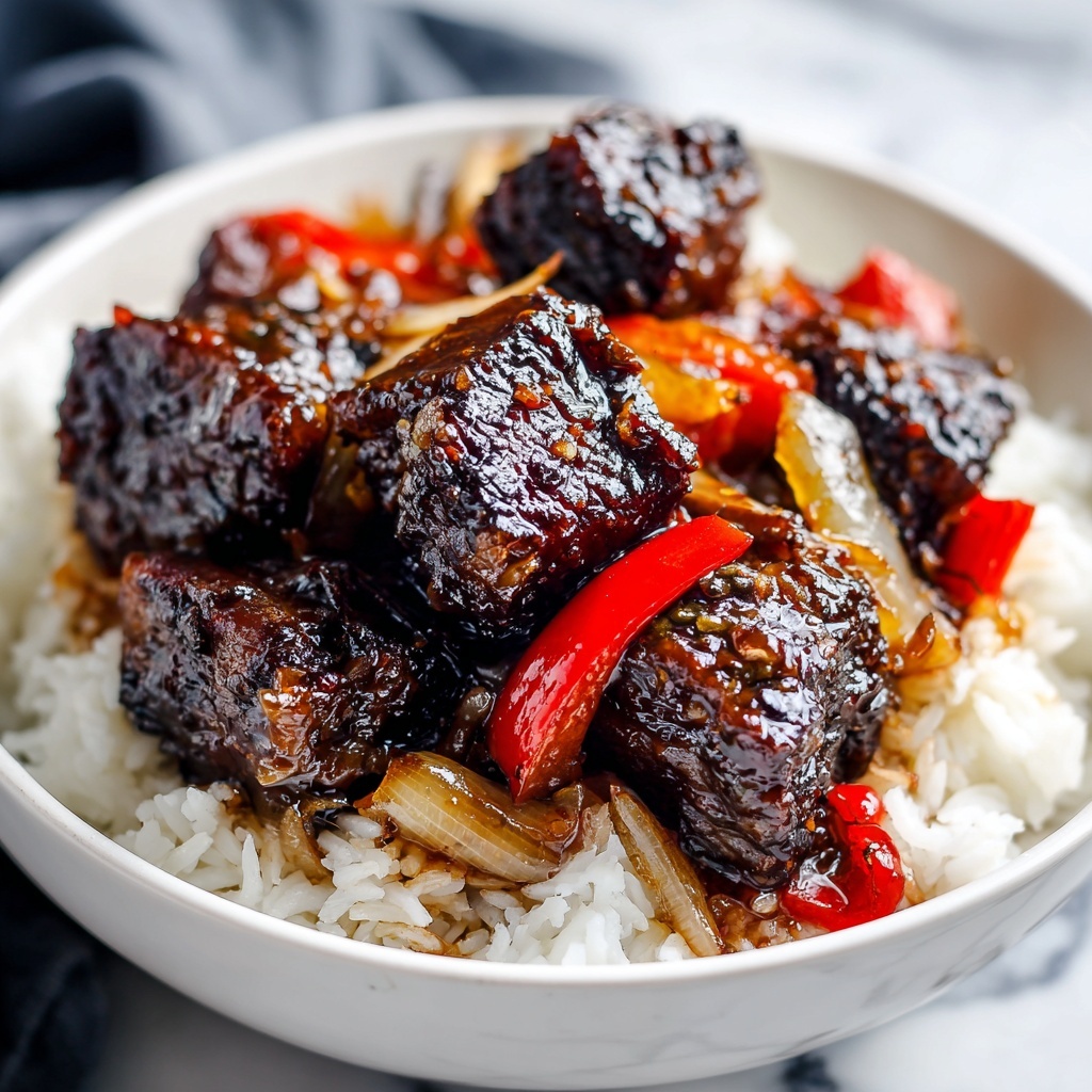 Sizzling Chinese Pepper Steak with Onions Recipe - Recipe Image