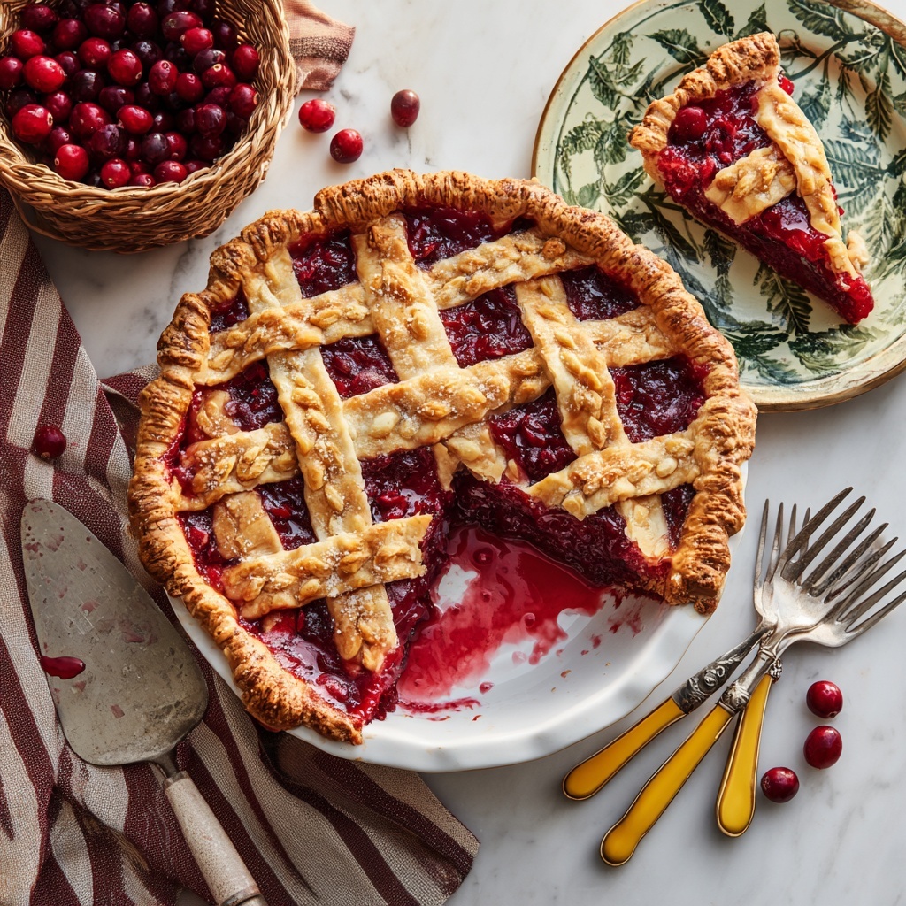 Braided Cranberry-Orange Pie Recipe - Recipe Image